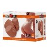 Crazy Bull Briony Realistic Vagina & Anal Masturbator with Vibrations – Brown